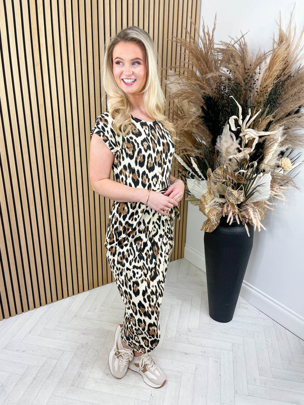 Travel The World Dress Leopard - 2 Colours