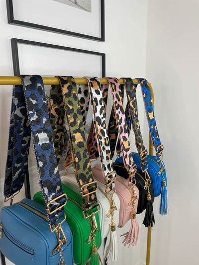 Leopard Mix & Match Bag Strap Gold Harware- 6 Colours