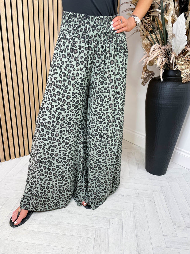 Leopard Palazzo Pants - 6 Colours