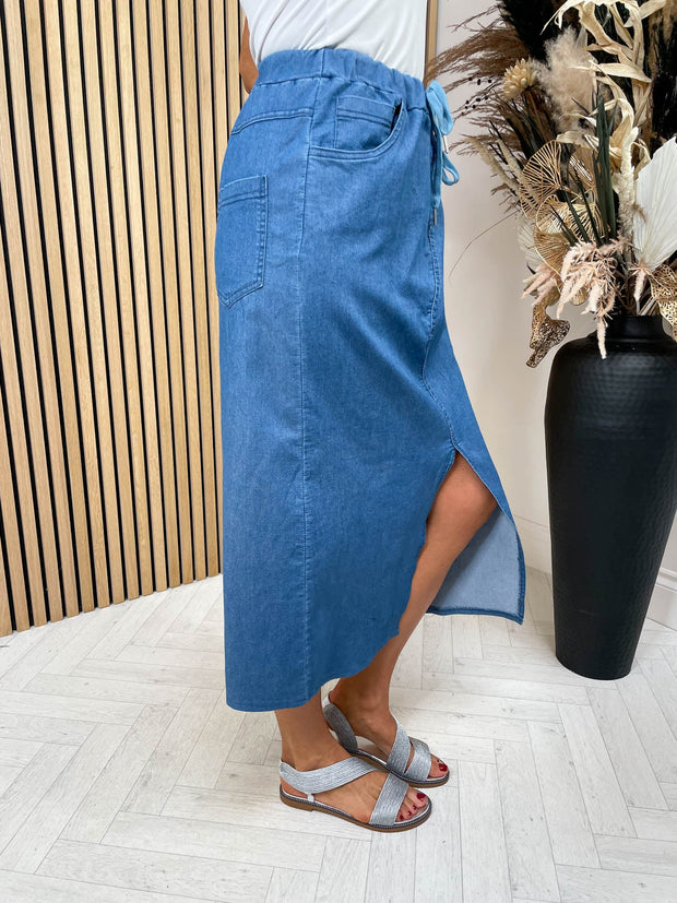 Denim Magic Midi Skirt - 2 Colours